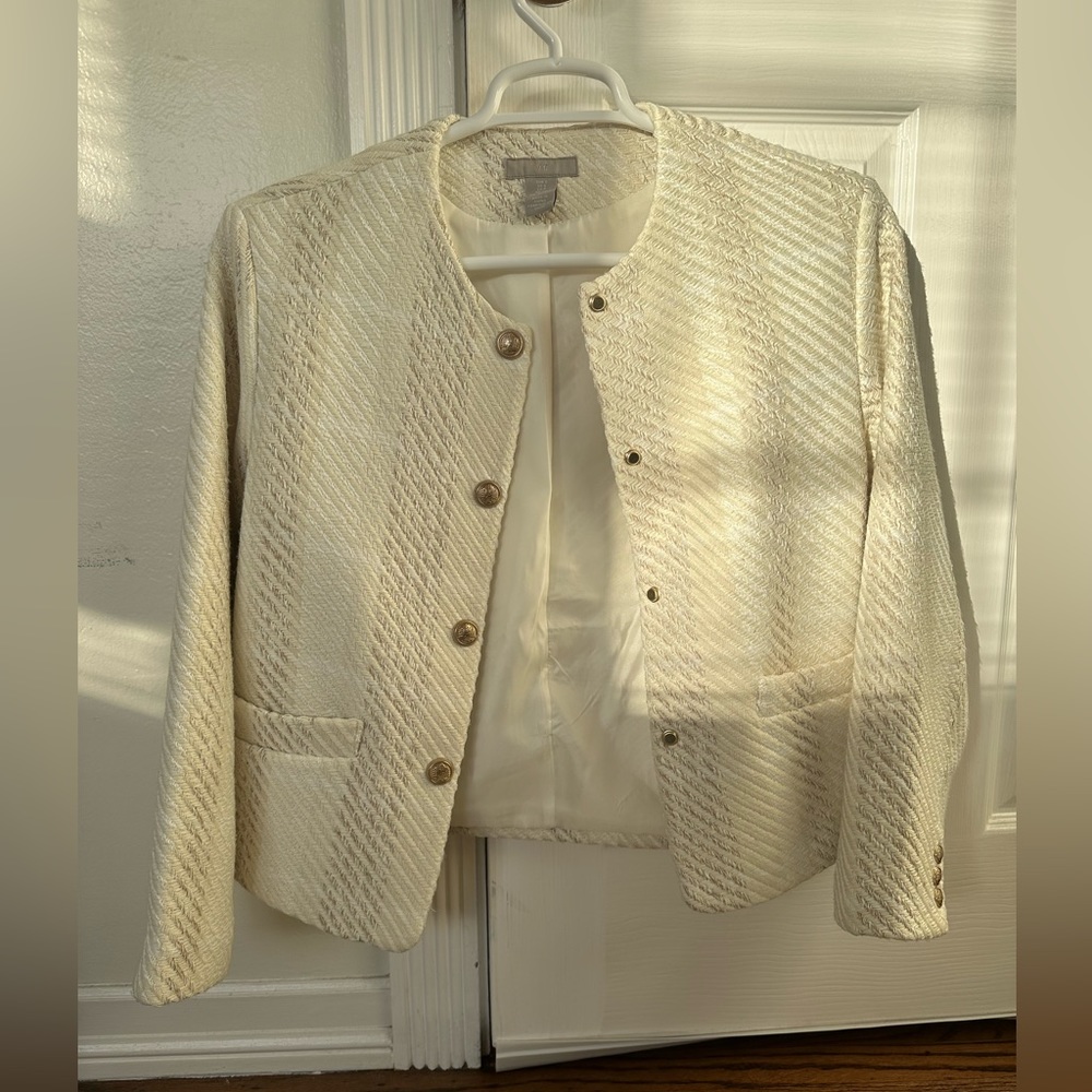 H&M Tweed Cropped Jacket